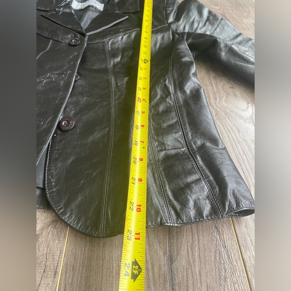 Wilson’s Leather Maxima black genuine leather button up jacket - Picture 15 of 16